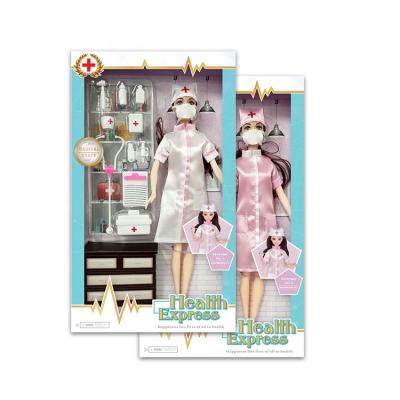 China Doll Toy 2021 New Fashion Doll Set Nurse Doll Doctor Character With Baby Toy for sale