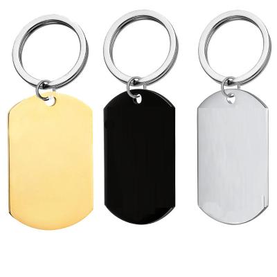 China Environmental Friendly Wholesale Fashion Engraved Mantra Text 316 L Stainless Steel Mute Key Chains Advertising Custom LOGO Boys Key Rings For Girls for sale