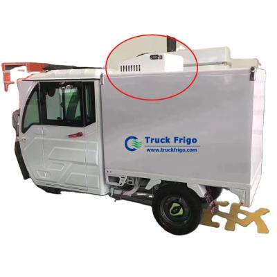 China VAN factory Kingclima DC 12v/24v/48v/60v/72v modifition powered electric van refrigeration units for electric and fuel tricycle for sale