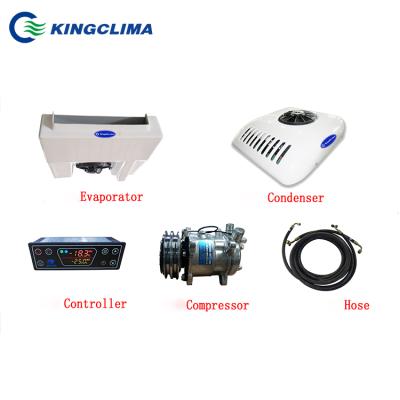 China 5 -12mÂ ³ Kingthermo 12v/24v van box roof mount refrigeration equipment refrigerator truck for 5 -12 CBM truck for sale