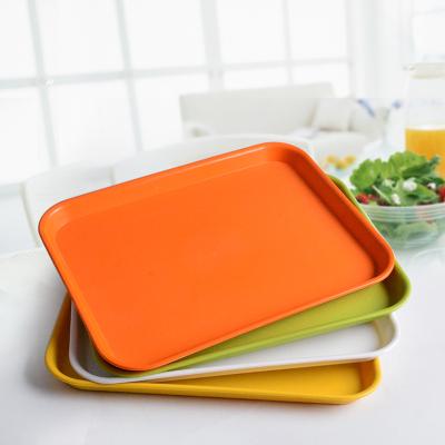 China Wholesale Multicolor Plastic PP Fast Food Serving Stackable Rectangular Tray TPYKFC for sale