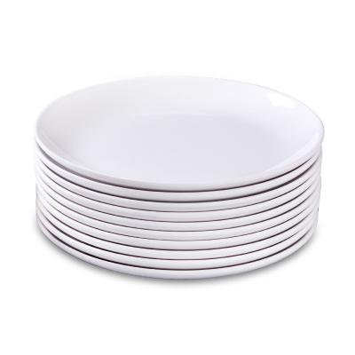 China Sustainable Melamine Dinner Plates 10 Inch Dinnerware Dish White Melamine Turkey Dish Set For Indoor And Outdoor Use for sale