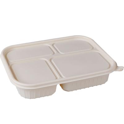 China Disposable eco-friendly biodegradable takaway packaging compostable food container for sale