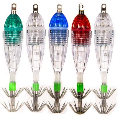 China 5 color underwater led fishing light with squid hook squid aquarium led light with hook led fishing flash with squid hook BJ47404 for sale