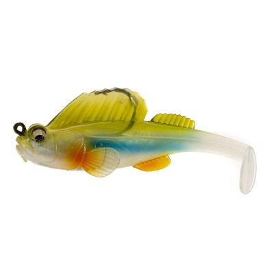 China Soft Groundbaits Fishing Lures Showman Lead Fishing Lures Bass Soft Fishing Lure Single Hook 7.5*2.2*2.5cm for sale