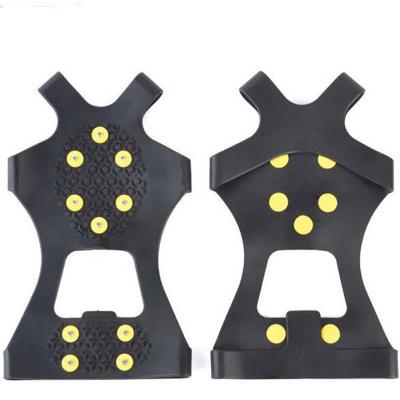 China Unisex 2* 10 Stud Anti Slip Ice Climbing Spikes Snow Grips Grampons For Outdoor Camping Ice Fishing for sale