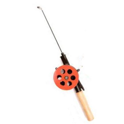 China Portable Pocket Mini Winter Ice Fishing Rod Hard Plastic Rod with Ice Fishing Reel Set Winter Ice Fishing Rod for sale