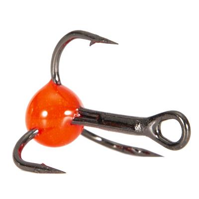 China 10pcs/box High Carbon Ice Fishing Three Anchor Hook Lure Mini Metal Bait Hook Ice Fishing Lure for sale