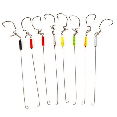 China Lead+Steel Rig Fishing Hook Weight Kit High Carbon Steel Crank Hook Swivels Sinkers Bait Rigs Drop Shot Rig 16PCS for sale