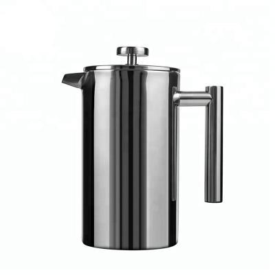 中国 2018 Sustainable Double Wall Stainless Steel French Press Coffee Maker, Coffee Plunger, Tea Maker 販売のため