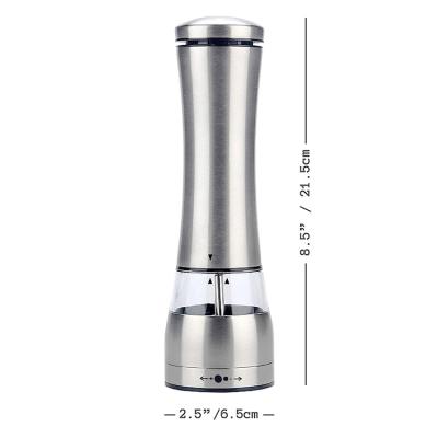 China Hot Viable Amazon Seller Kitchen Stainless Steel Pepper Salt Grinder Set for sale