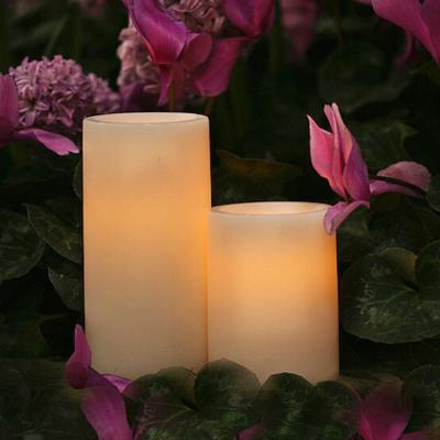 China No Fire No Smoke Wholesale Hanko Garden Decoration Christmas Led Outdoor Flameless Solar Candles for sale