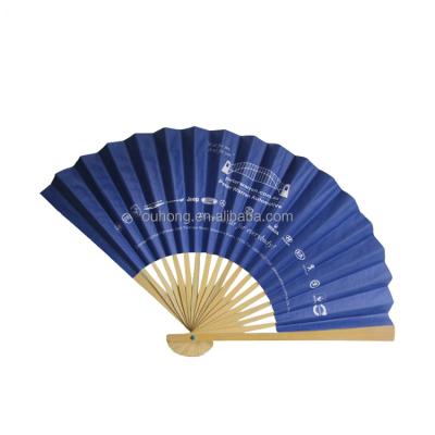 China China Wholesale Good Quality Customized Hand Held Paper Fan With Bamboo Rib for sale