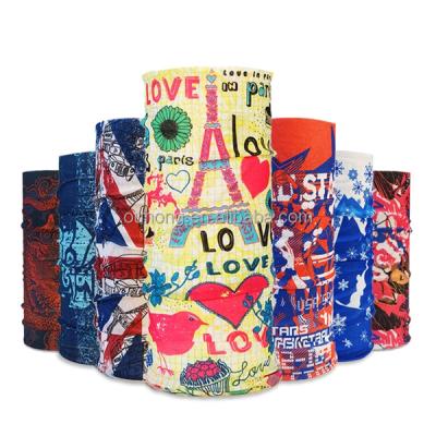 China Multifunctional Wholesale Custom Bandanas Face Tube Scarf Head Bandanas 100% Polyester Men Bandanas for sale