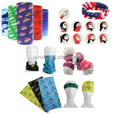 China Multifunctional Custom Bandanas With Your Logo Neck Gaiter Sublimation Printing Seamless Neck Tube Bandana for sale