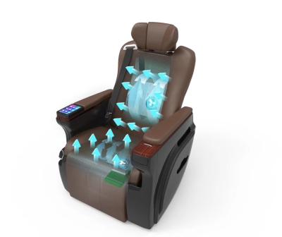 China PU Commercial Vehicles Foldable Touch Screen Single Seat Adjustable Luxury Car Seat for sale