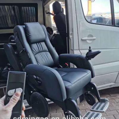 China Geometric handicapped car seat with wheels for lifting and turning controlled by joystick for sale