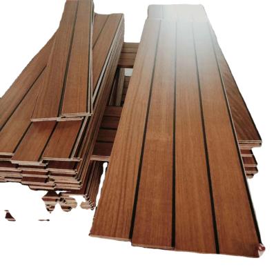 China Add or Reduce South American Teak Floor Waterproof Customizable Car Solid Wood Flooring for sale