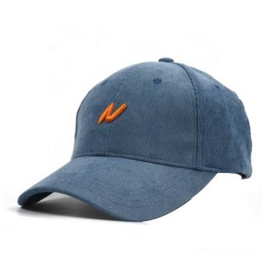 China COMMON Get Free Sample Shipping Wholesale Corduroy Baseball Hat Embroidery Logo Within 7 Days for sale