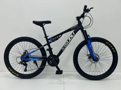 China Venta al por mayor de motocicletas mtb de acero piezas de bicicleta de suspensión de disco 26