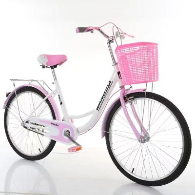 China Womens Bike With Basket 24 26 Inch Princess Ladies Road Bike for sale