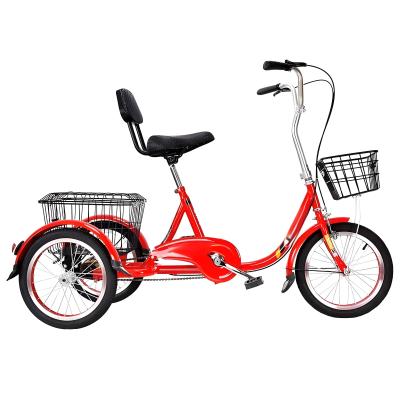 China 3 Wheel Food Delivery Trike Bicycle For Adults With Hand Brake Single Speed for sale