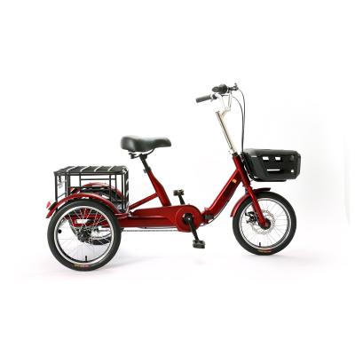 China 16 Inch Mini Cargo 3 Wheel Tricycle Beautiful Design Carbon Steel for sale