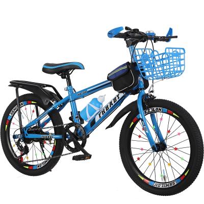 China 12 14 16 18 20 polegadas de aço quadro azul calibre freio meninos meninas bicicleta desportiva para estudantes 3-15 anos de idade à venda