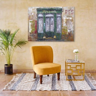 China Shop modern canvas wall art with artist painting still life for kitchen decoration ready to hang for sale