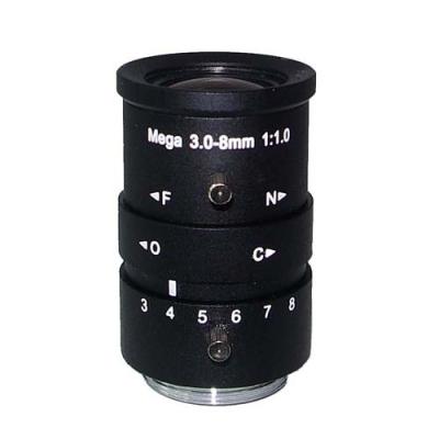 China Golf 2 CS Manual Megapixel Iris Lens 3-8mm Golf Screen Games CCTV Lens 1/3