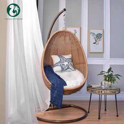 China Good quality garden egg chair cheap rattan patio chair outdoor furniture swing weaving chair for sale