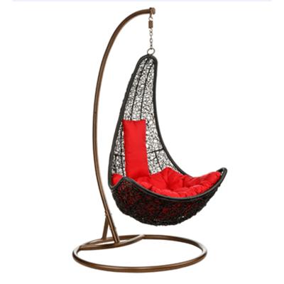 China Rattan Patio Chair Outdoor Furniture Egg Shaped Swing Chair Cheap Weaving Hanging Chair for sale