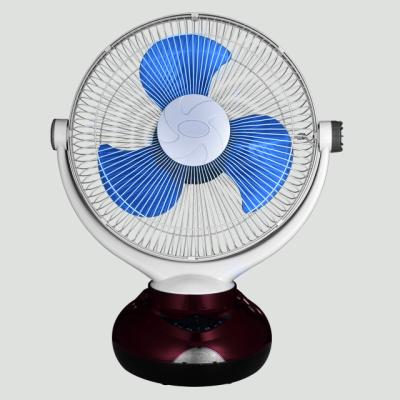 China Cheap Energy Saving Factory Price 12 Inch 240V 3 PP Blades Evernal Crown Home Appliance AC/DC Desktop Table Fan for sale