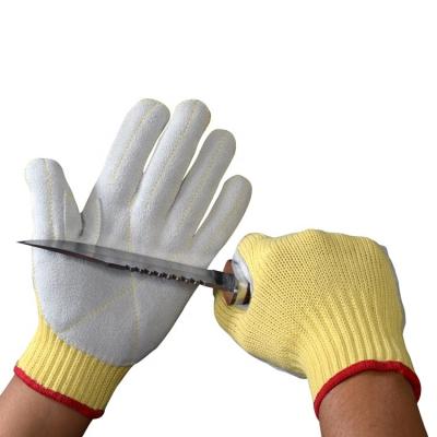 China Customizable Anti-oil Paste Anti-Cutting Anti-Cutting Safety Work Leather Gloves For Electronic Instrument Industry for sale