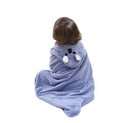 China Children Cartoon Infant Baby Blanket 90*90 Blanket Coat Baby Beach Towel Thick Bath Towel Child Safe for sale