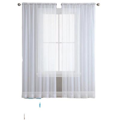 China Blackout Perspective Shading Terry Wheel Gauze Solid Window Curtain for sale