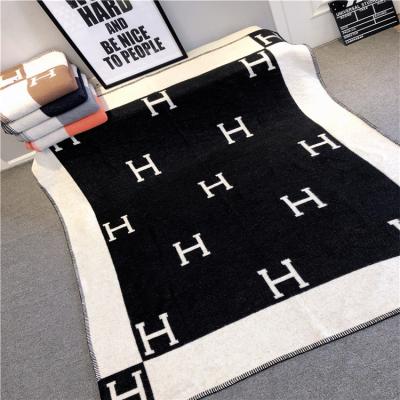 China Wool Single Sofa Cashmere Comforter Summer Office Terry Cloth Single Thin Bed Cover Blanket for sale