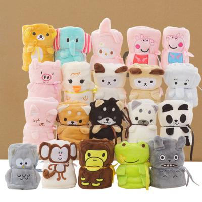 China Anti-static Children's Cartoon Animals Air Conditioning Blanket for sale