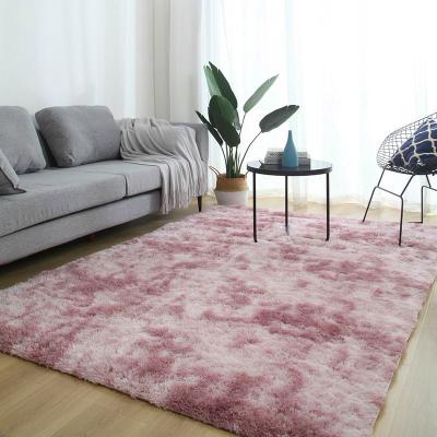 China Modern Customized OEM Customized Shaggy Luxury Quality 100% Polyester Plush Carpet Tiles For Living Room for sale