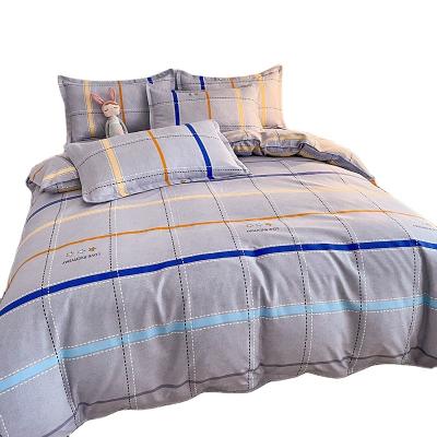 China Anti-Static Home Textiles Four Piece Suit Cotton Bedding Set Fitted Sheet Cover Sheets Pillow Case Sheet Sets for sale