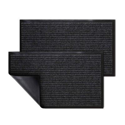 China Washable Click OEM Printed Anti Slip PVC Welcome Back Advertising Floor Mat Supermarket Entrance Door Mat for sale