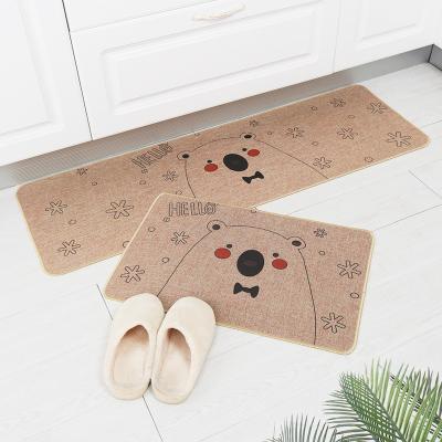 China Absorbent Floor Mats Modern Kitchen Rug Living Room Bedroom Long Kitchen Mat Bath Carpet Floor Mat Home Washable Entrance Mat for sale