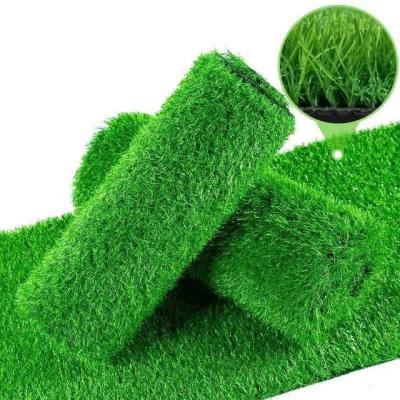 China Landscaping Garden 3/4inch 10-30mm PP+ Pe Roof Synthetic Turf Approved Green Football Sports Field Artificial Grass for sale