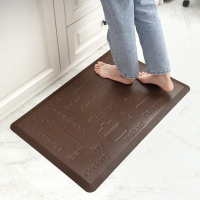 China Gold Washable Supplier Anti Fatigue Kitchen Mat Comfortable Heavy Duty Standing Mats Waterproof Pvc Non Slip for sale