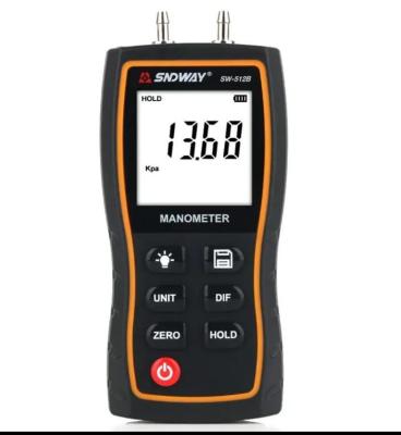 China SW-512B Portable Air Differential Pressure Gauge Meter Digital Manometer for sale