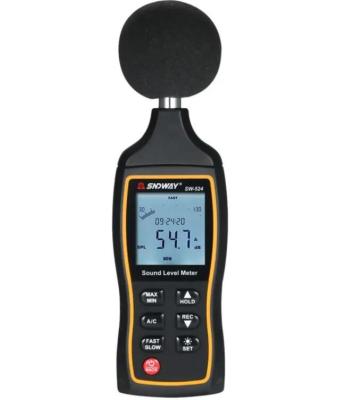 China SW-524 High Precision Handheld Professional Digital Noise Meter Decibel Meter Industrial Grade Sound Level Meter 30~130 dBA à venda