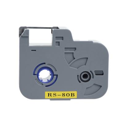 China RS-80B black label tape cartridge for Biovin Electronic Lettering Machine, Cable ID Printer,Wire Marker S-100T S600 S650 S700 S100T S700 no chip en venta