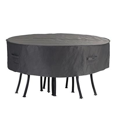 China Custom Polyester Manufacturer Garden Patio For Outdoor Covers Furniture Waterproof Round Table And Chair Dust Cover for sale