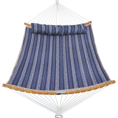 China Hot Sale Modern Outdoor Portable Custom Garden Quilted Bend Bed Macrame Folding Swing Patio Cotton Net Hammock for sale