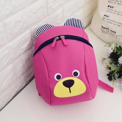 China Other 2021 New Children's Canvas Toddler Backpack Safe Purse School Kindergarten Bag Children Anti-Lost Cartoon Animals for sale